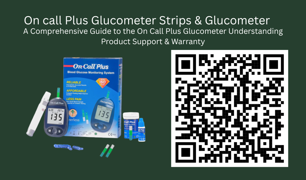 On call Plus Glucometer Strips & Glucometer