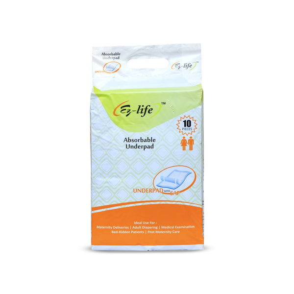 Underpads 10's pack  60x90 cms High Absorbable