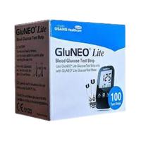 Gluneo Lite Glucometer Strips 100