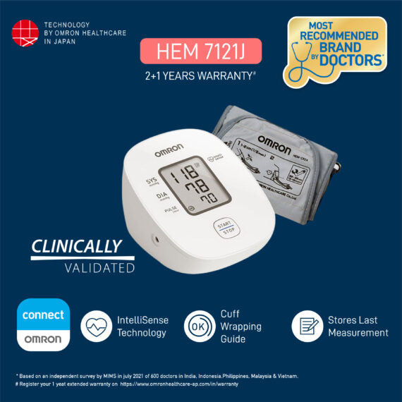 Omron Automatic Blood Pressure Monitor Hem-7121