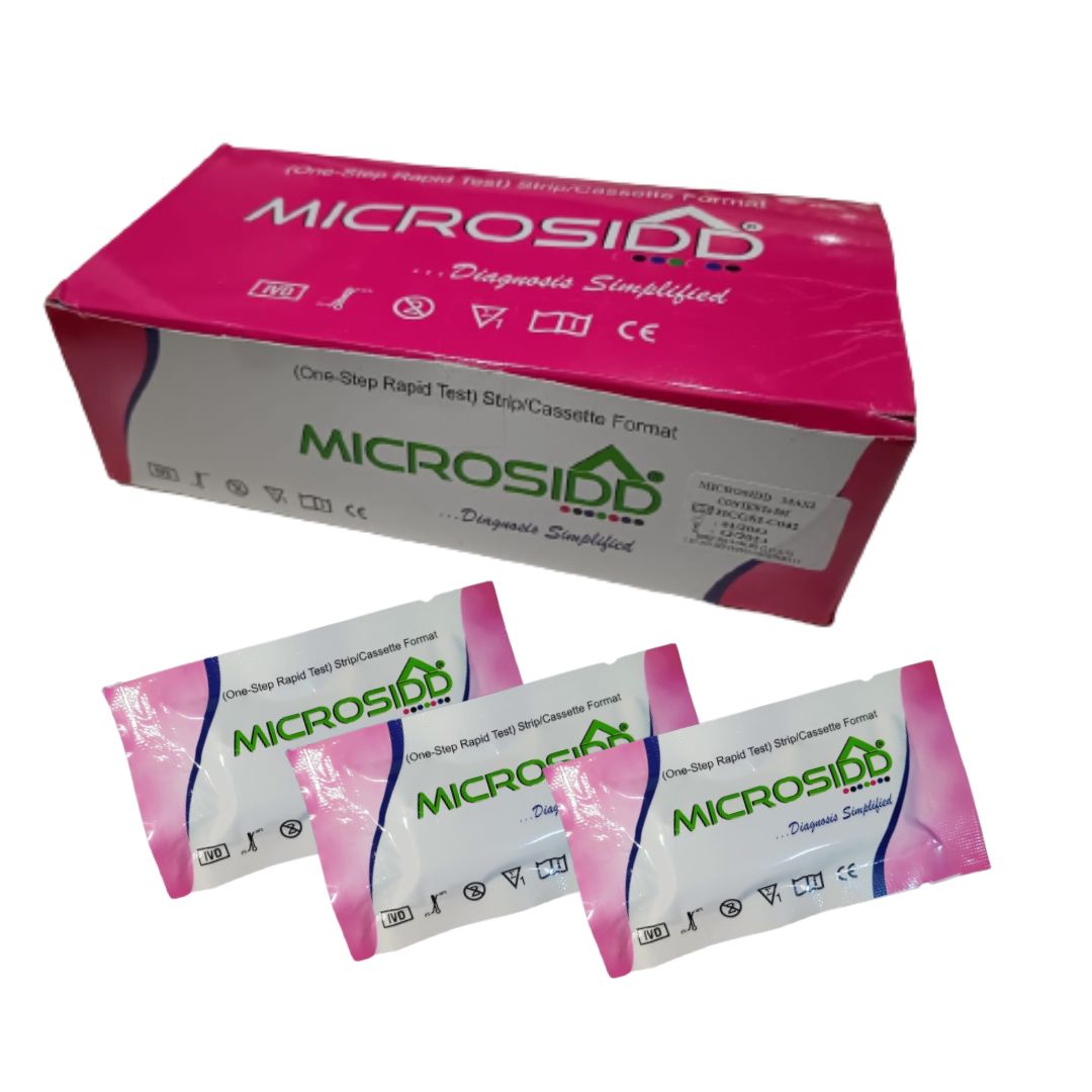 Pregnancy Test Card 100 test pack Microsidd price in india Rs599