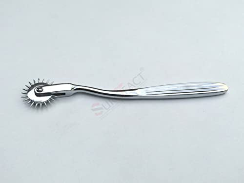 Surgifact Professional Wartenberg Neurological Pinwheel Hammer Set of 2 Combo - Precision Diagnostic Tools for Neurologists, Physicians, and Nurses - Stainless Steel Heads with Ergonomic Handles