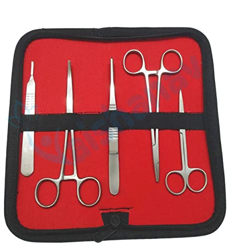 Dissecting Scissor Combo (Set Of 5 Pcs) With Pouch