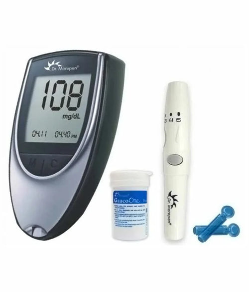 Gluco One BG 03 (Dr.Morepen) Blood Glucose Monitoring System With 25 Strips