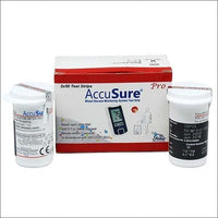 Accusure Pro Glucometer Strips 100