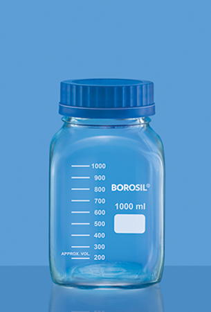 Borosil Glass Reagent Bottle Wide Mouth 1506