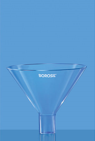 Borosil Glass Funnel 6220 – Laboratory Grade Borosilicate Glass Funnel for Filtration, Powder, Liquid Transfer & Chemical Handling