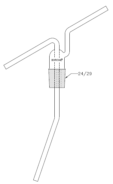 Borosil Glass Wash Bottle Stopper 1661