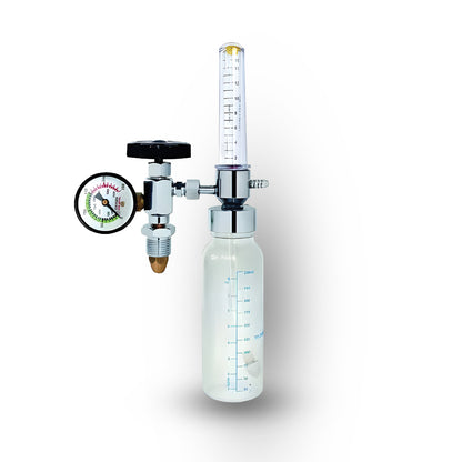 Oxygen Flowmeter Frugal Oxygen Flow Meter Adjustment Oxygen Valve with Regulator Oxygen Flow Meter with Rotameter & Humidifier Bottle