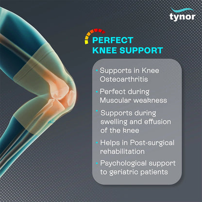 Tynor Knee Cap Support | Compression Knee Support for Pain Relief, Stability & Daily Mobility