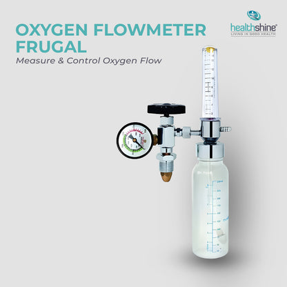 Oxygen Flowmeter Frugal Oxygen Flow Meter Adjustment Oxygen Valve with Regulator Oxygen Flow Meter with Rotameter & Humidifier Bottle