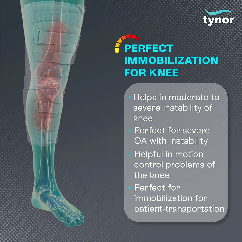 Tynor Knee Immobilizer 19 Inch 48cm | S-XXL | Buy Online