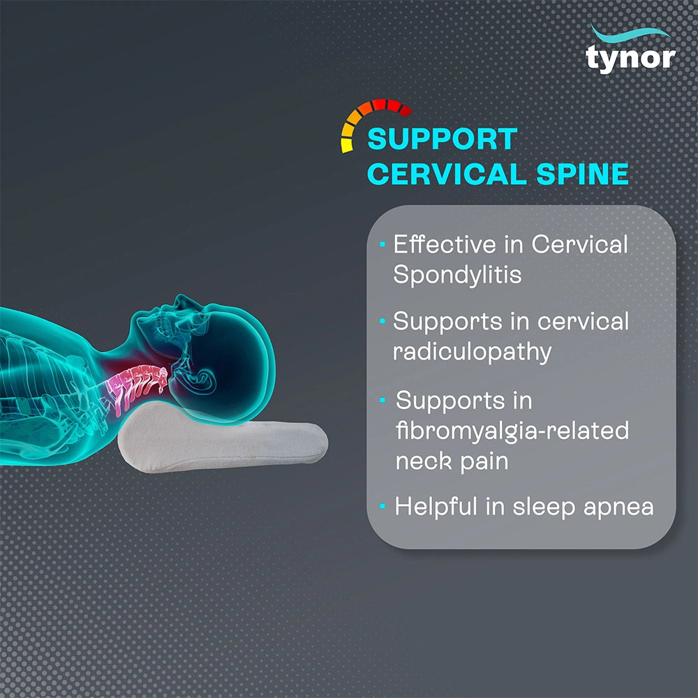 Tynor Cervical Pillow Regular B08 – Orthopaedic Neck Support Pillow