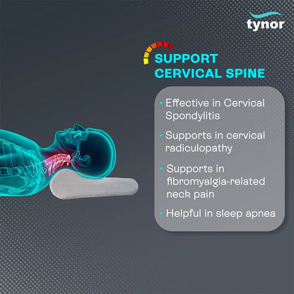 Tynor Cervical Pillow Regular B08 – Orthopaedic Neck Support Pillow