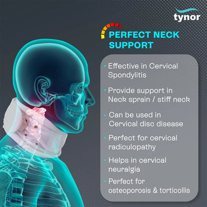 Tynor Cervical Collar Hard Adjustable B03 | Rigid Neck Support Brace