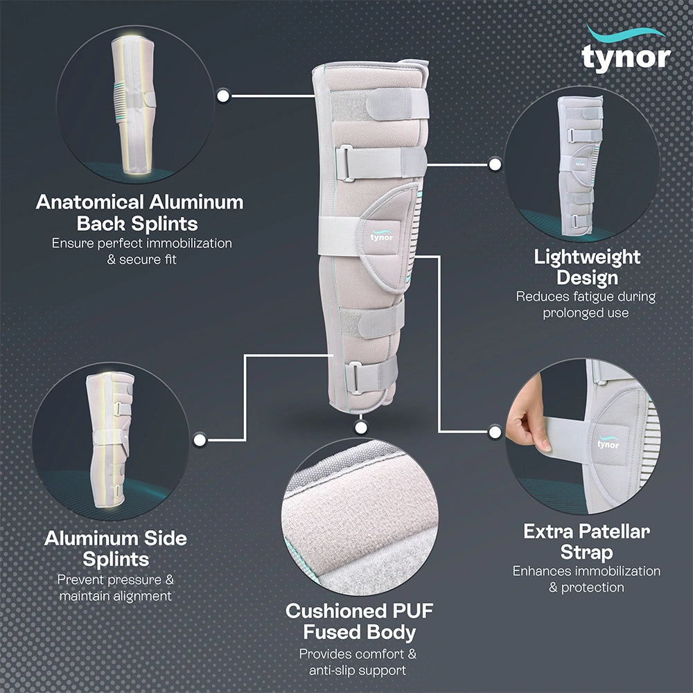 How to Wear the Tynor Knee Immobilizer