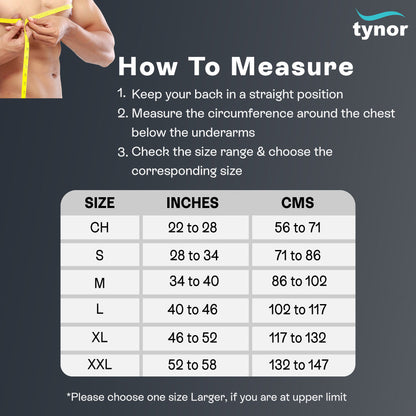 Tynor Clavicle Brace with Velcro | C-05 Collarbone & Shoulder Support | Adjustable Clavicle Brace | S, M, L, XL, XXL