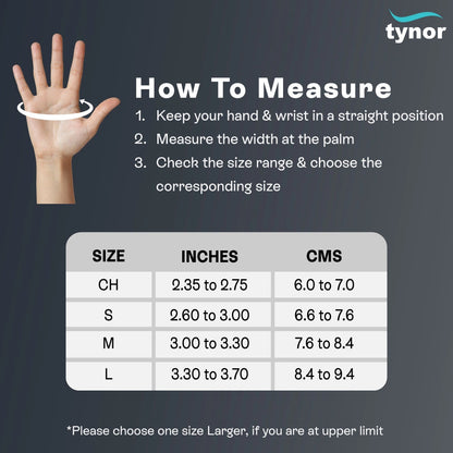 Tynor Hand Resting Splint | Left & Right Hand Wrist and Finger Support for Stroke Rehabilitation, Contracture Management & Neurological Recovery (Child, S, M, L)