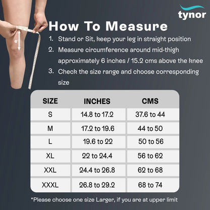 Tynor Knee Cap Support | Compression Knee Support for Pain Relief, Stability & Daily Mobility