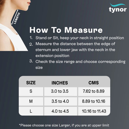 Tynor Cervical Collar Hard Adjustable B03 | Rigid Neck Support Brace