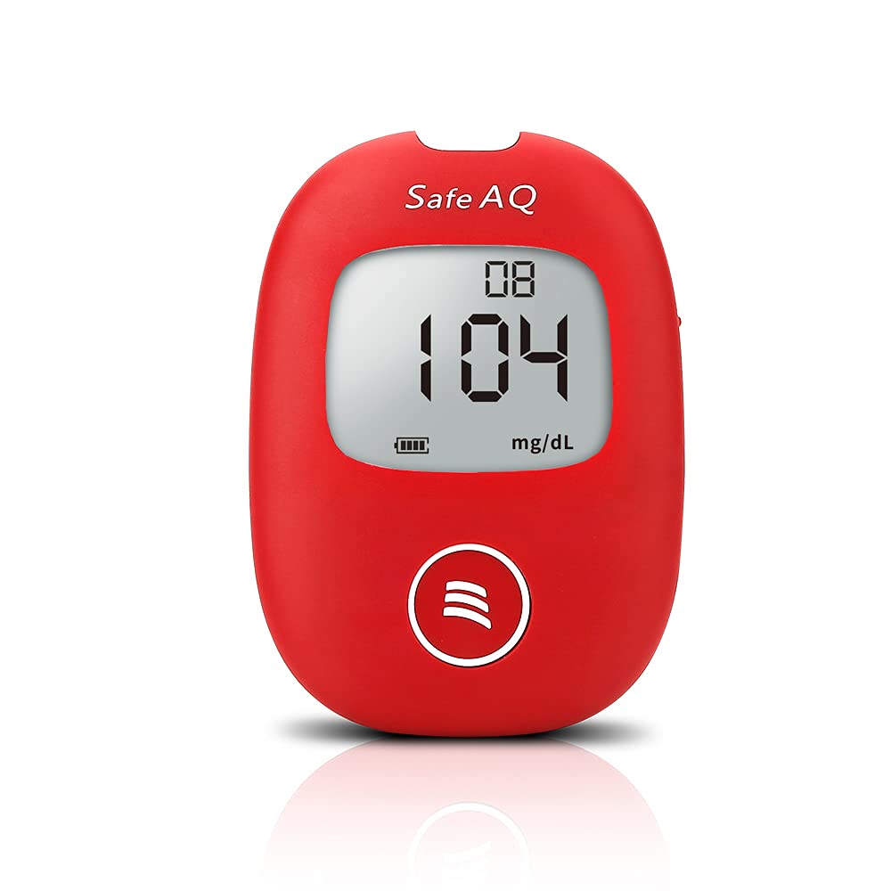 Sinocare Safe AQ Smart Glucometer Kit | Code-Free Blood Glucose Monitor | Fast & Accurate Blood Sugar Testing