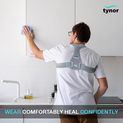 Tynor Clavicle Brace with Velcro | C-05 Collarbone & Shoulder Support | Adjustable Clavicle Brace | S, M, L, XL, XXL