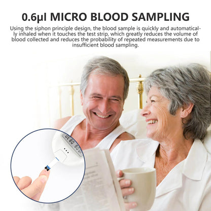 Sinocare Safe Accu Glucometer Kit | Code-Free Blood Glucose Monitor with 200 Memory, 10-Second Results & Large Display