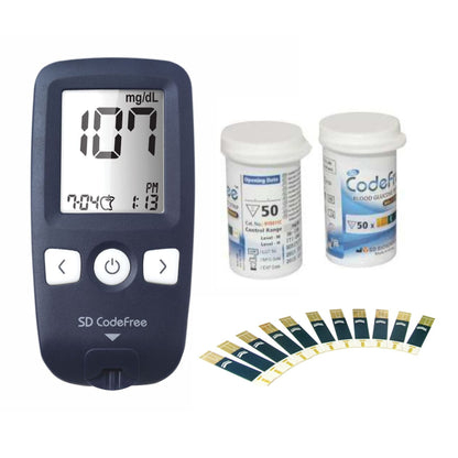 No Code Glucometer SD CodeFree Glucometer | SD Biosensor Blood Glucose Meter Online ...