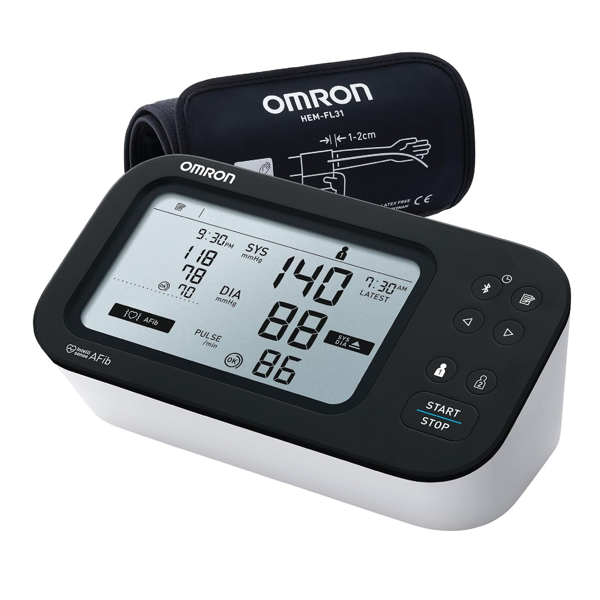 Omron HEM-7183T-AP Smart BP Monitor with Bluetooth | Buy Online