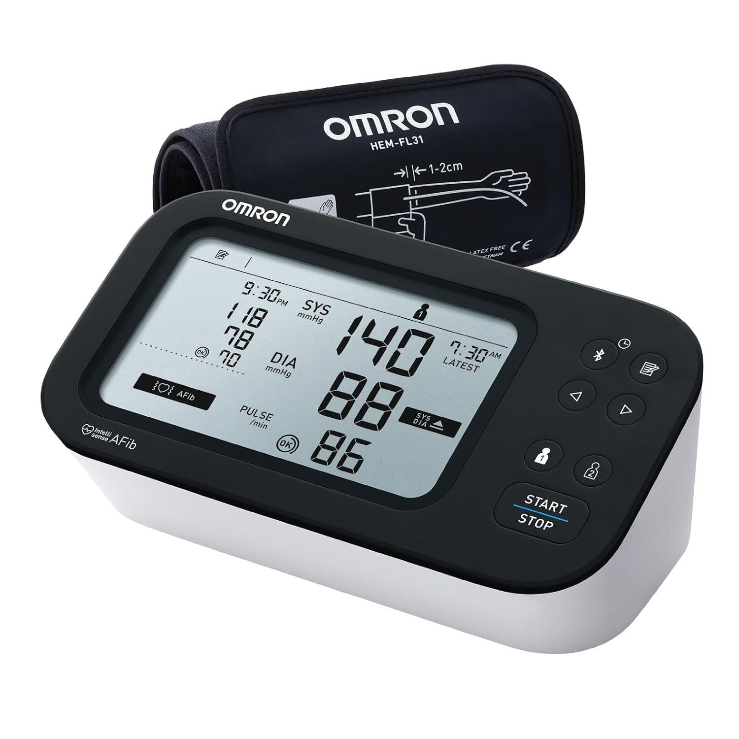 Omron HEM-7183T-AP Smart BP Monitor with Bluetooth | Buy Online
