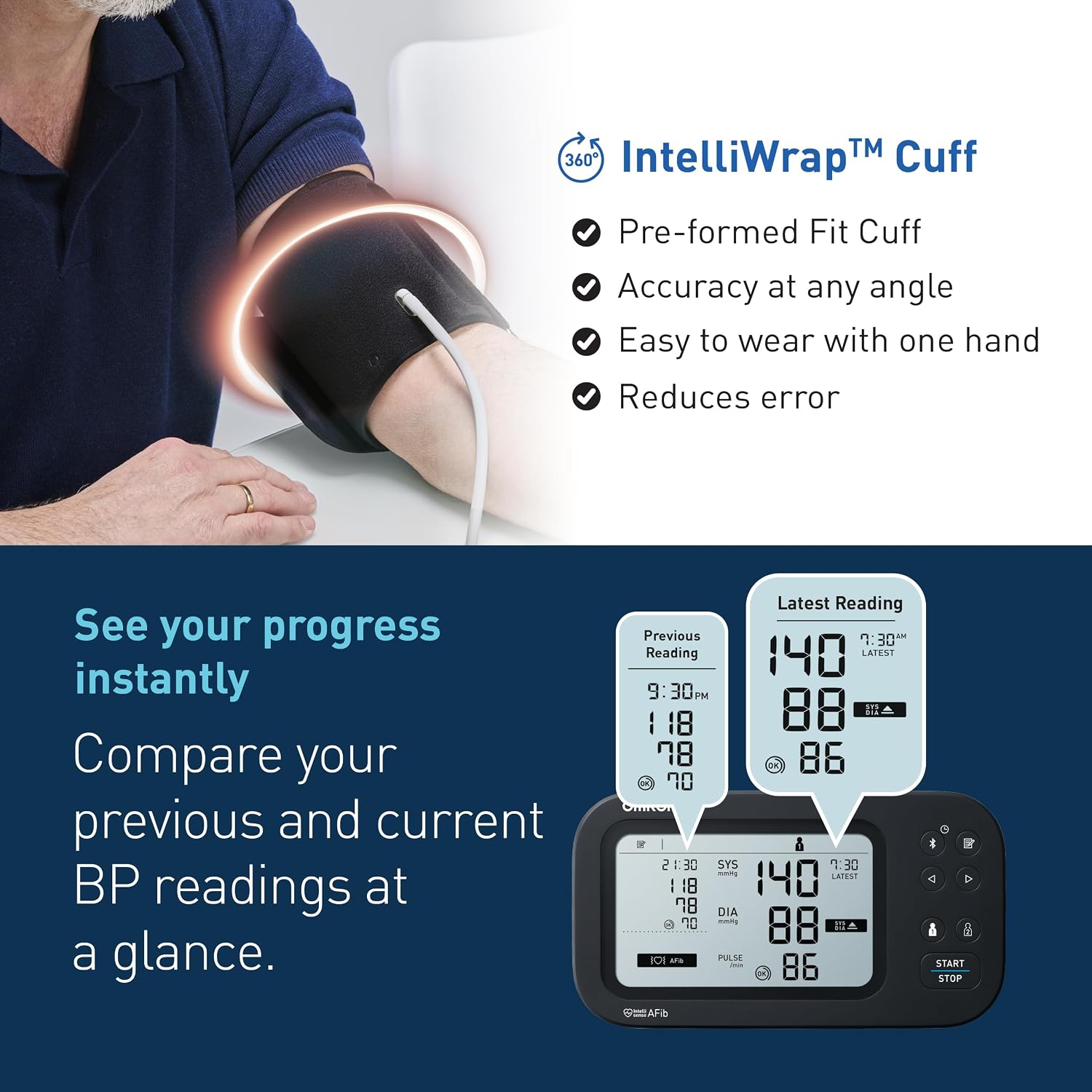 Omron HEM-7183T-AP Smart BP Monitor with Bluetooth | Buy Online