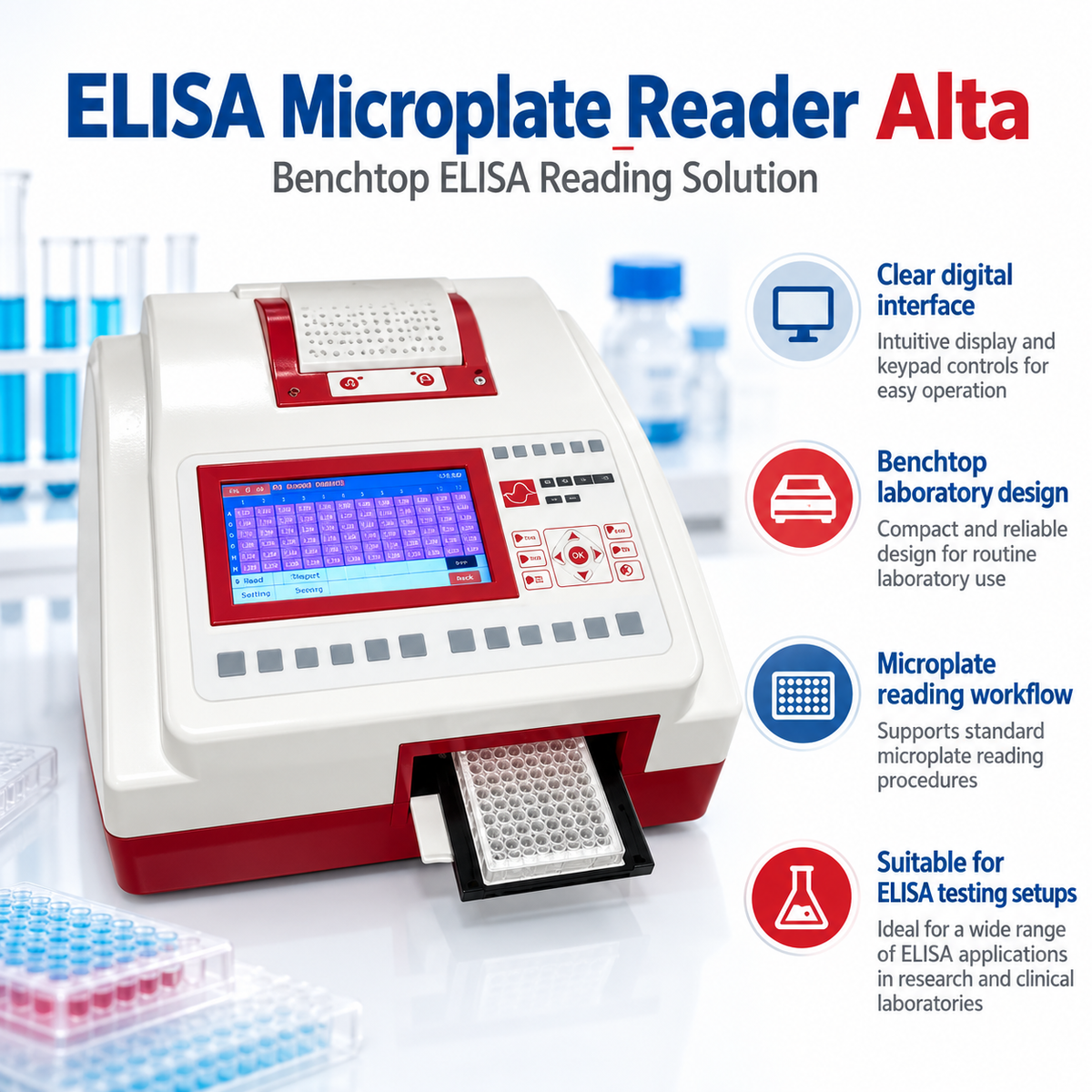 ALTA ELISA Microplate Reader | Athenese ELISA Reader | Microsidd