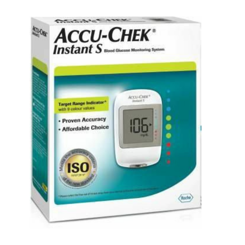 Accu-chek Instant S Blood Glucometer full kit