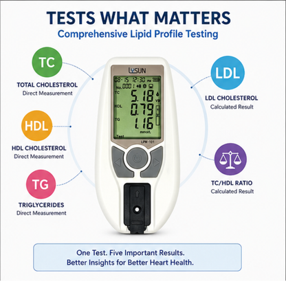 Accurex Lipid Profile Meter / Blood Lipid Analysis System