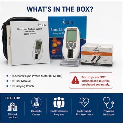 Accurex Lipid Profile Meter / Blood Lipid Analysis System