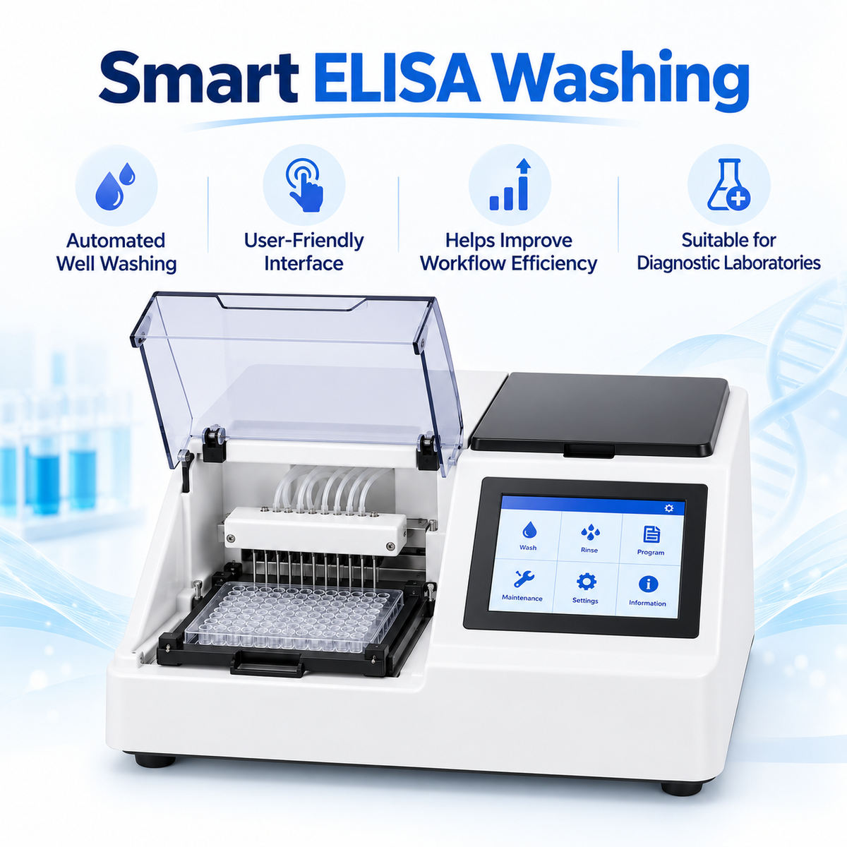 Athenese ALTA ELISA Microplate Washer 96-Well Plate Washer Microsidd