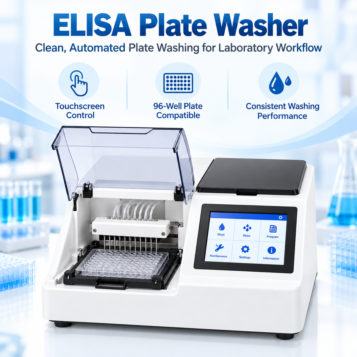 Athenese ALTA ELISA Microplate Washer 96-Well Plate Washer Microsidd