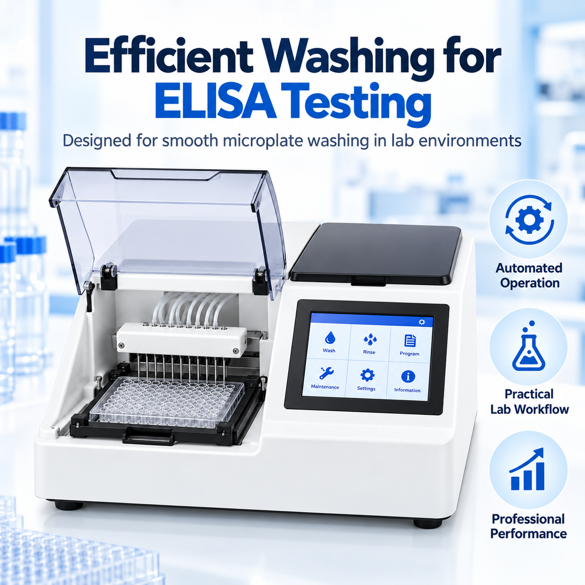 Athenese ALTA ELISA Microplate Washer 96-Well Plate Washer Microsidd