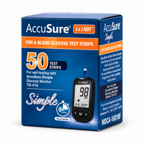 Buy AccuSure Simple Blood Glucose Test Strips 50 for AccuSure Simple glucometer Microsidd