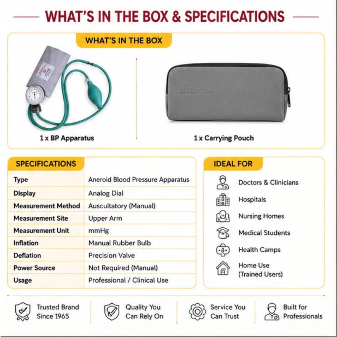 Diamond Dial Regular Blood Pressure Apparatus