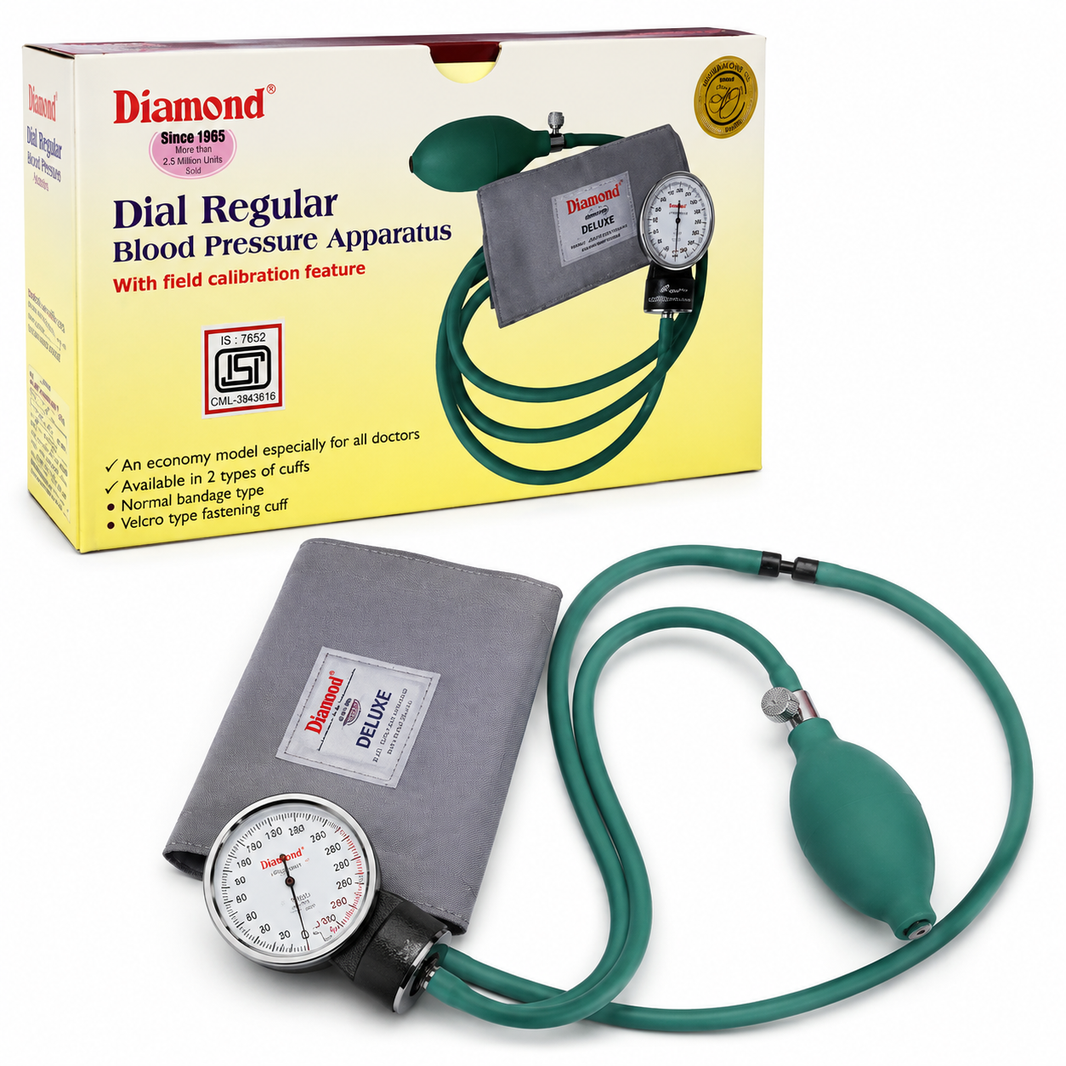 Diamond Dial Regular Blood Pressure Apparatus | Manual Aneroid BP Monitor