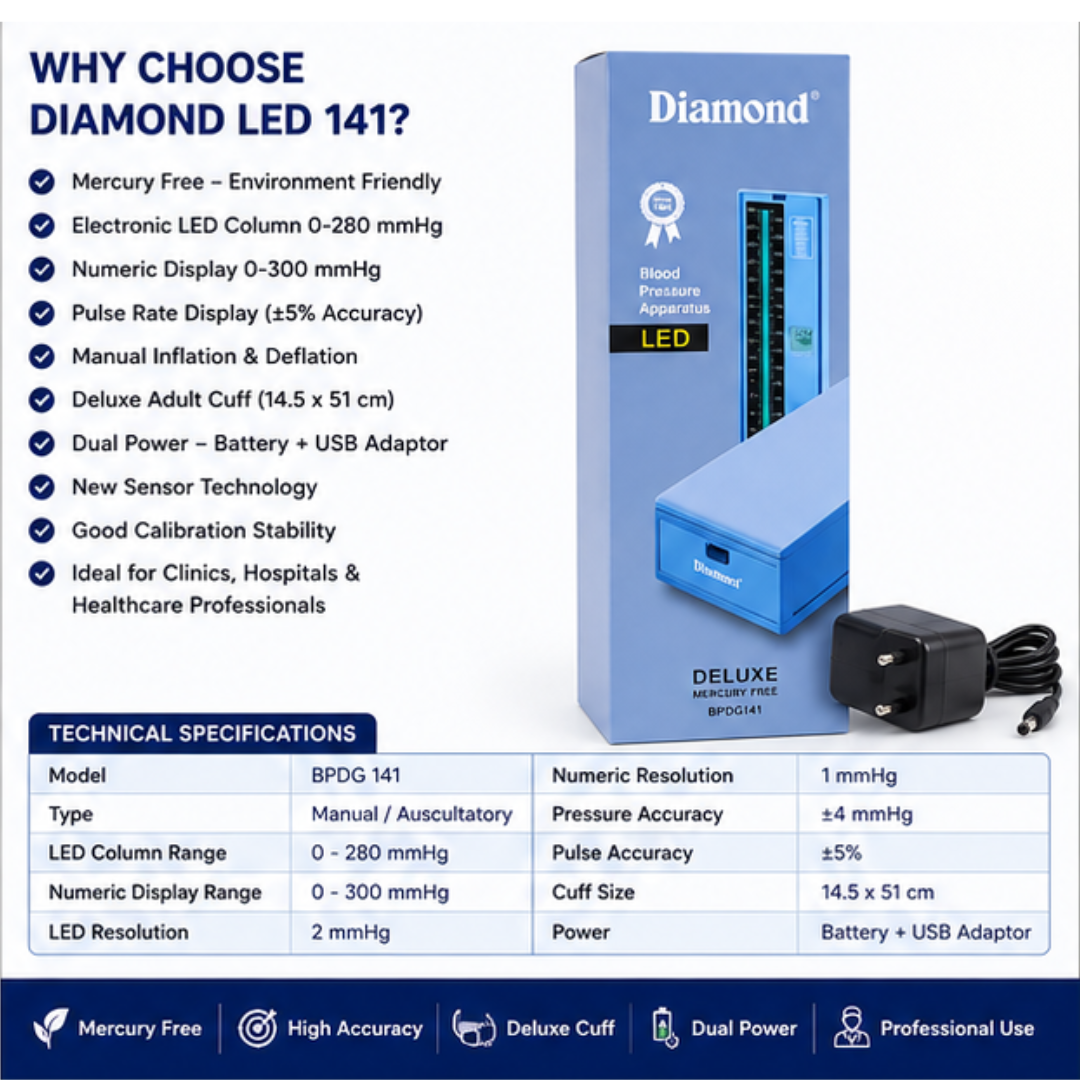 Diamond LED 141 Deluxe Blood Pressure Apparatus BPDG 141