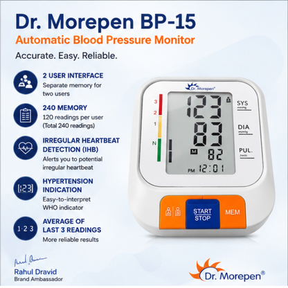 Dr. Morepen BP-15 Automatic Blood Pressure Monitor