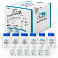 Erba BIL D 330 Bilirubin Direct Reagent System Pack R1 6 x 44 ml R2 6 x 12.3 ml Walter Gerard method for Erba XL analyser