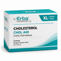Erba Cholesterol CHOL 440 Reagent System Pack | 10 × 44 ml | CHOD-POD Method