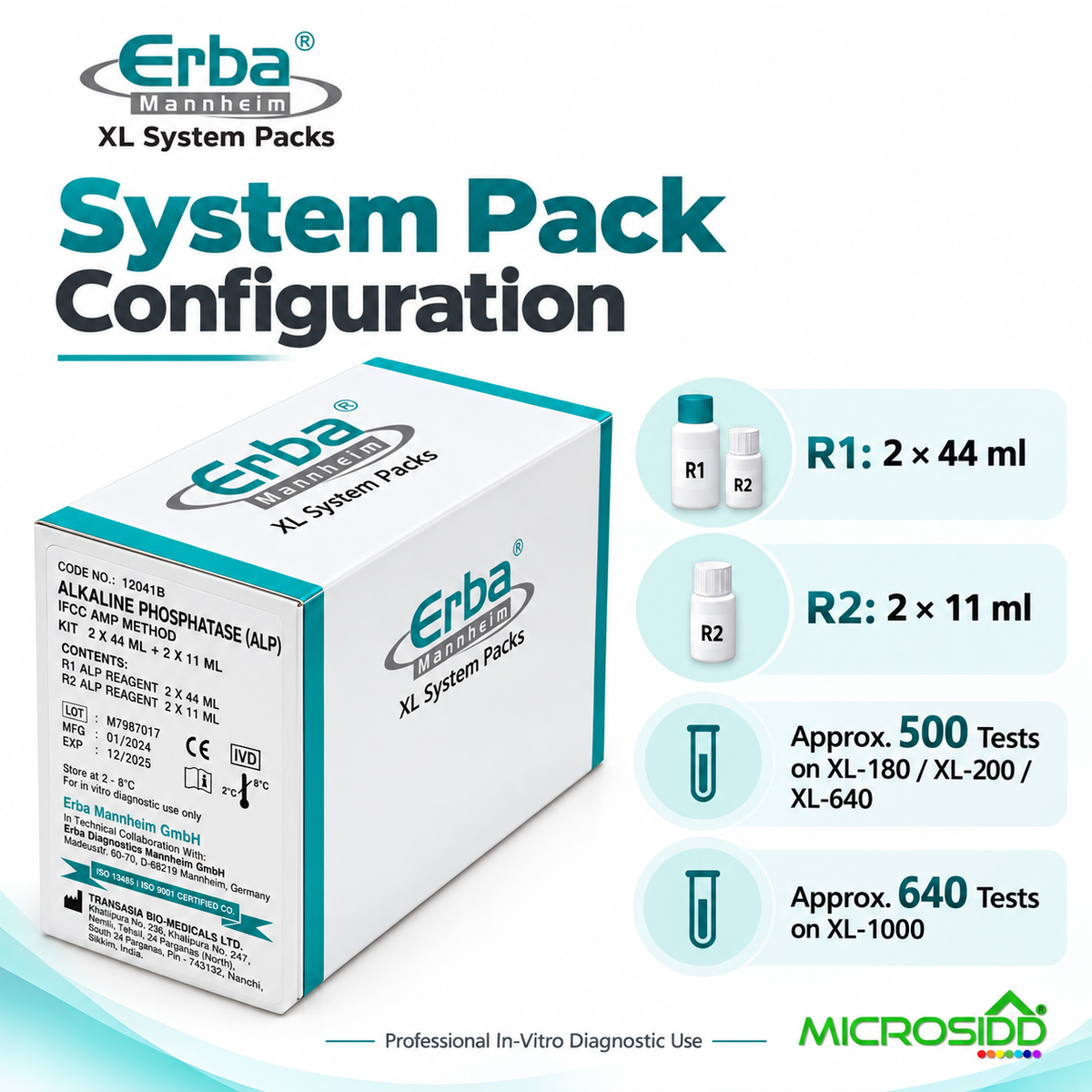 Erba Alkaline Phosphatase ALP Reagent Kit