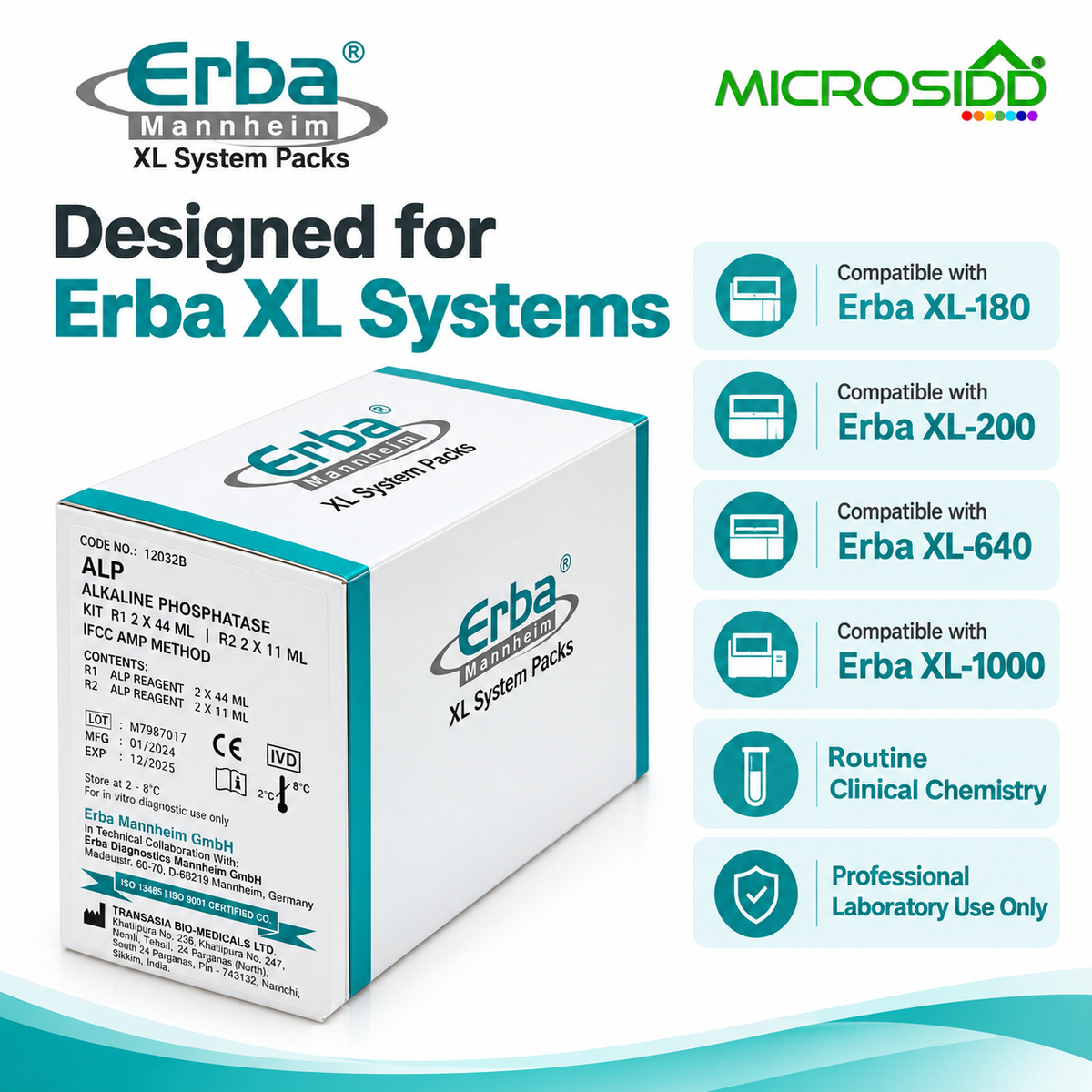 Erba Alkaline Phosphatase ALP Reagent Kit