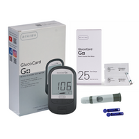 Glucocard+ Glucometer kit with 25 strips