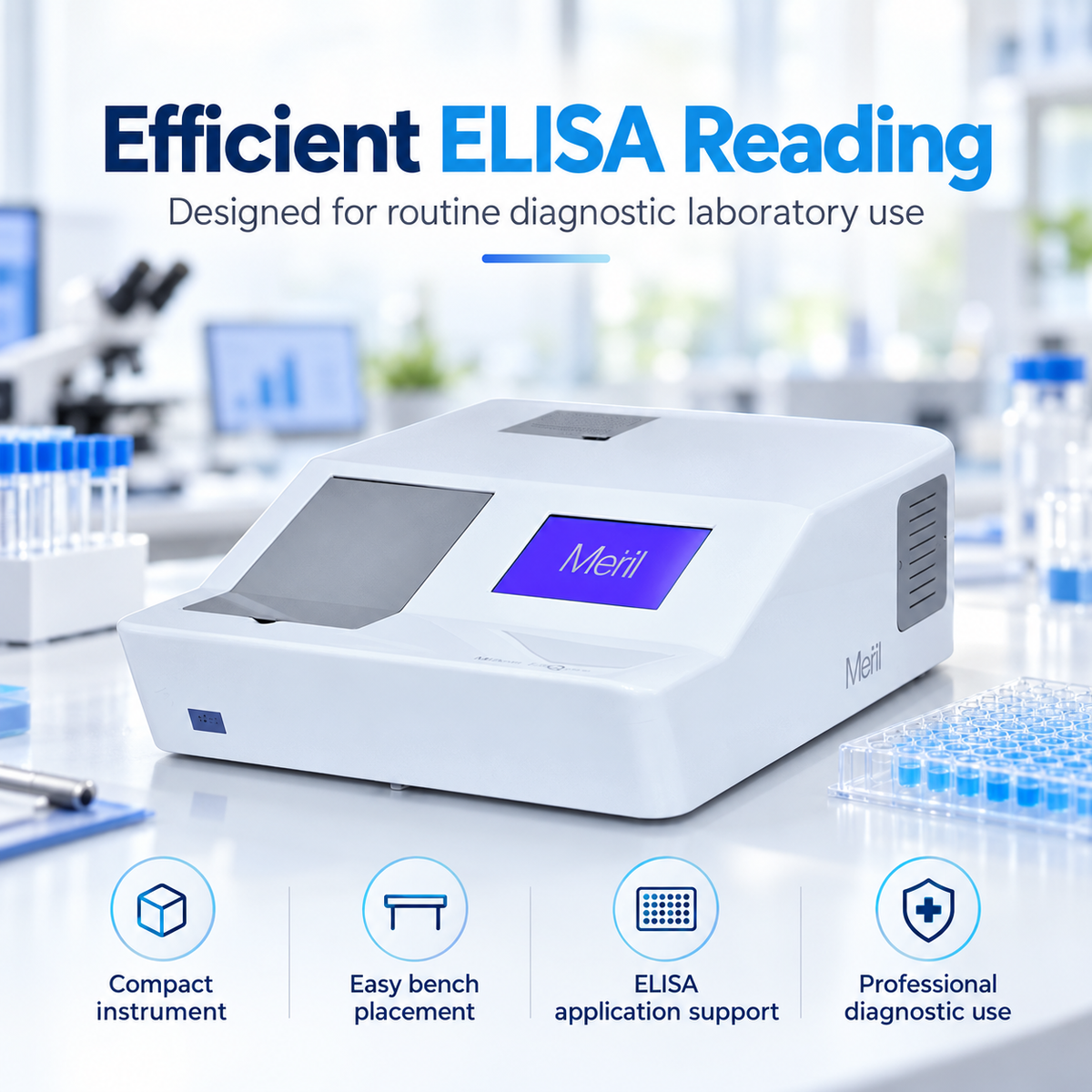 Meril EIAQuant ELISA Reader 96 Well | Microsidd India