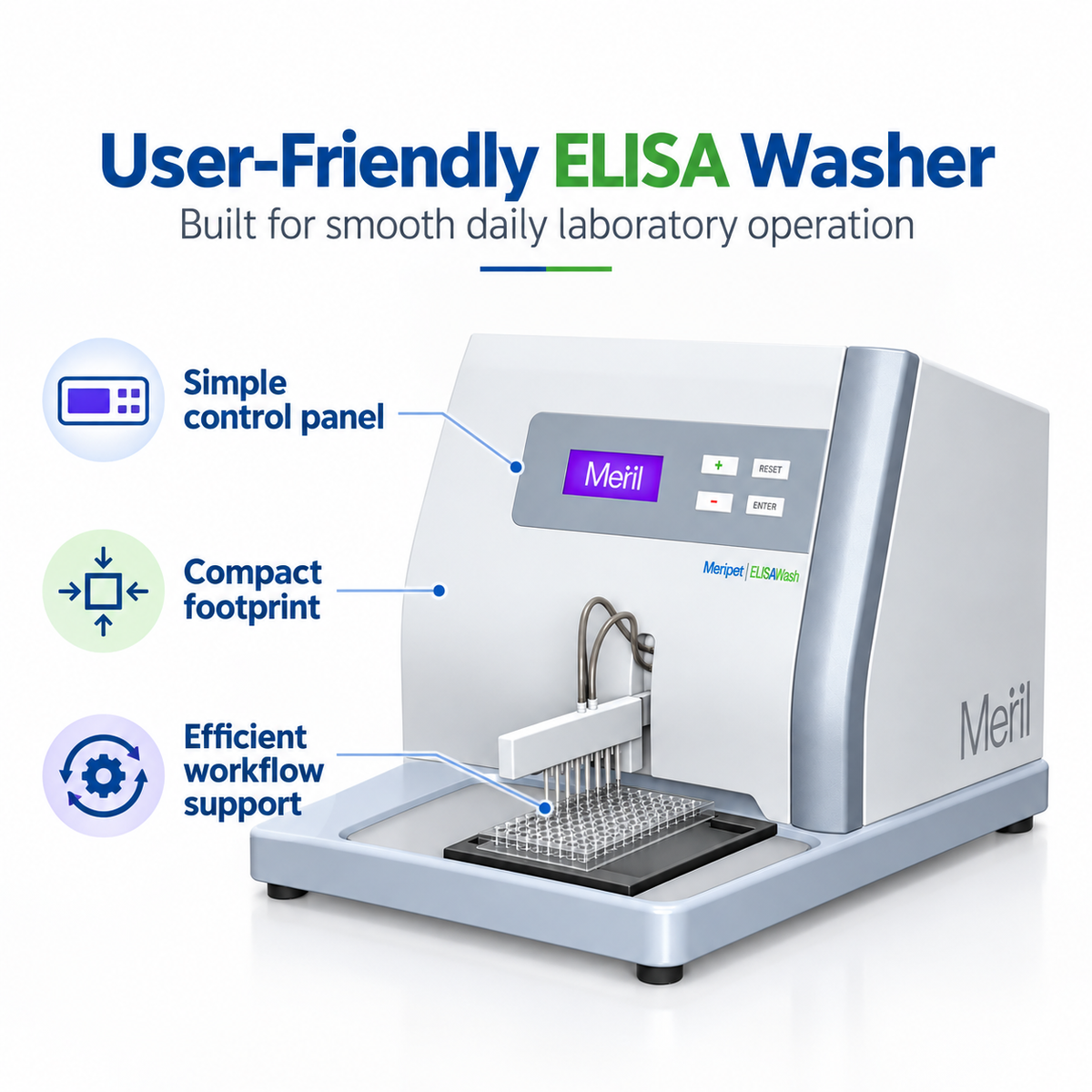Meril EIAWash ELISA Plate Washer | Microplate Washer | Microsidd